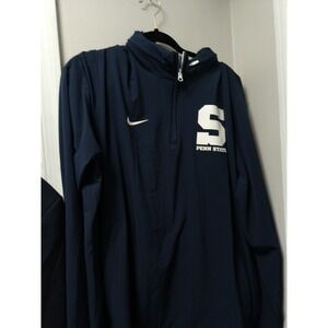 Nike Penn State Nittany Lions 1/4 Zip  Jacket Men's XL Navy Blue Dri-Fit NCAA